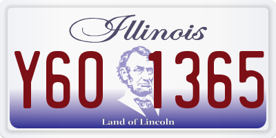 IL license plate Y601365