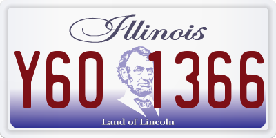 IL license plate Y601366