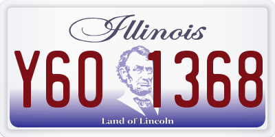IL license plate Y601368
