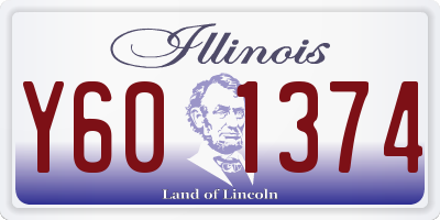 IL license plate Y601374