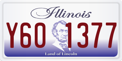 IL license plate Y601377