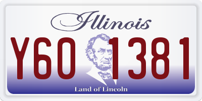 IL license plate Y601381