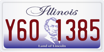 IL license plate Y601385