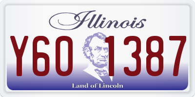 IL license plate Y601387