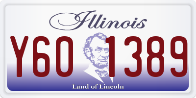 IL license plate Y601389