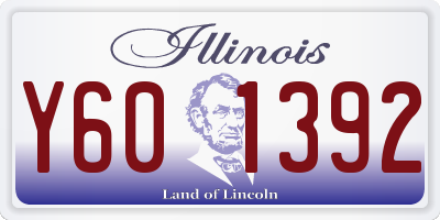 IL license plate Y601392