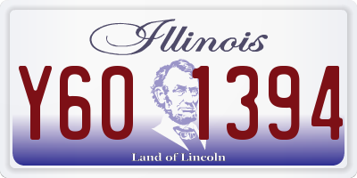 IL license plate Y601394