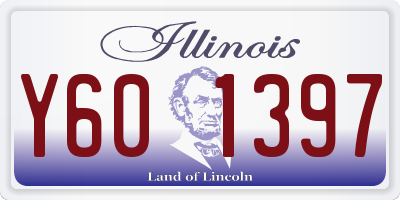 IL license plate Y601397