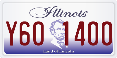 IL license plate Y601400