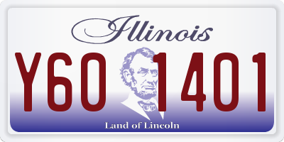 IL license plate Y601401