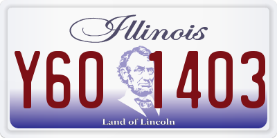 IL license plate Y601403
