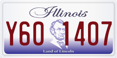 IL license plate Y601407