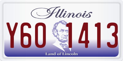 IL license plate Y601413