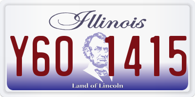 IL license plate Y601415