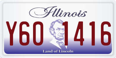 IL license plate Y601416