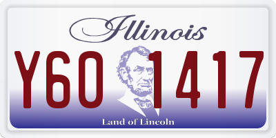 IL license plate Y601417