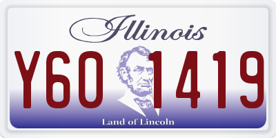 IL license plate Y601419