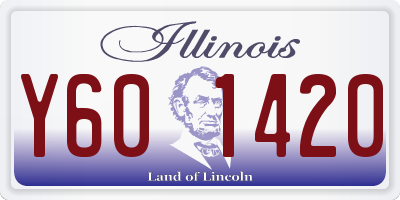 IL license plate Y601420