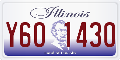 IL license plate Y601430