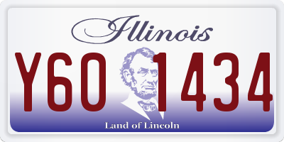 IL license plate Y601434