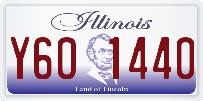 IL license plate Y601440