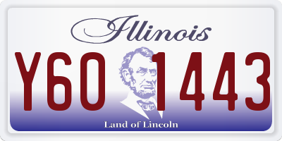 IL license plate Y601443
