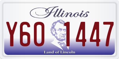 IL license plate Y601447