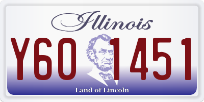 IL license plate Y601451