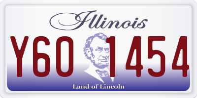 IL license plate Y601454