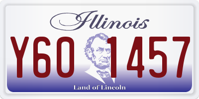 IL license plate Y601457