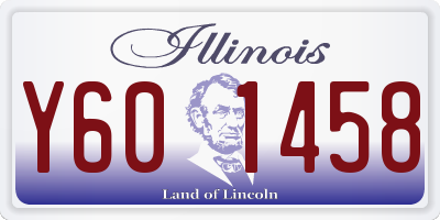IL license plate Y601458