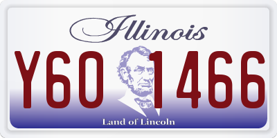 IL license plate Y601466