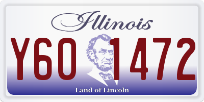IL license plate Y601472