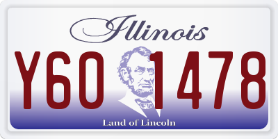 IL license plate Y601478