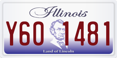 IL license plate Y601481