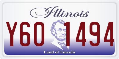 IL license plate Y601494
