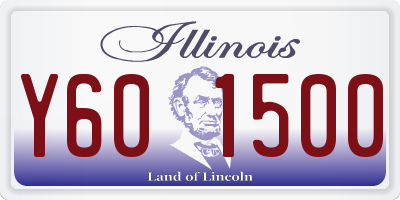 IL license plate Y601500