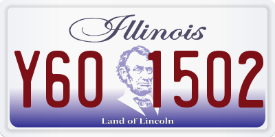 IL license plate Y601502
