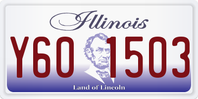 IL license plate Y601503
