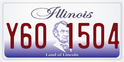 IL license plate Y601504