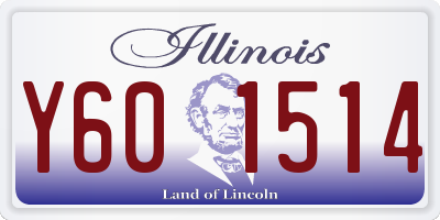 IL license plate Y601514