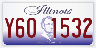 IL license plate Y601532