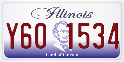 IL license plate Y601534