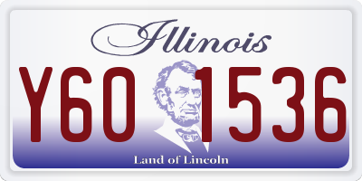 IL license plate Y601536