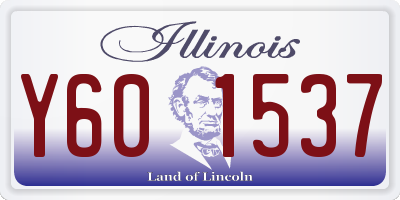 IL license plate Y601537