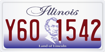 IL license plate Y601542