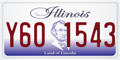 IL license plate Y601543
