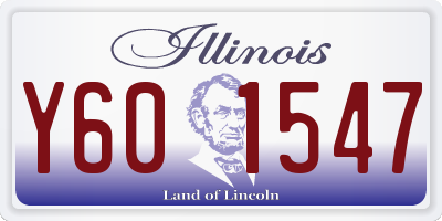IL license plate Y601547