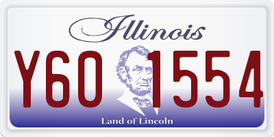 IL license plate Y601554