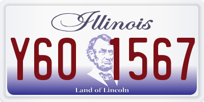 IL license plate Y601567